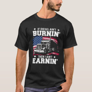 Trucker Men Husband Semi Trailer Truck Driver T-Shirt