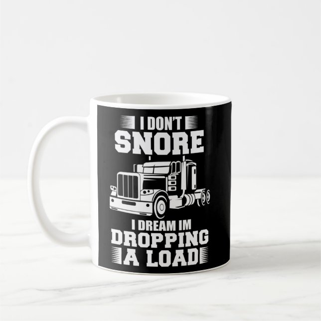Trucker Men Women Big Rig Trucking Truckin' Road L Coffee Mug (Left)