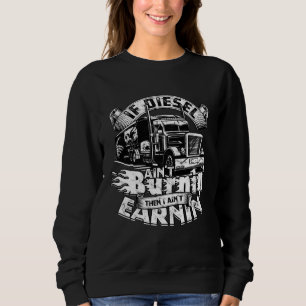 Trucker Men Women Big Rig Trucking Truckin' Road L Sweatshirt