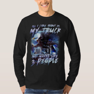 Trucker Men Women Big Rig Trucking Truckin' Road L T-Shirt