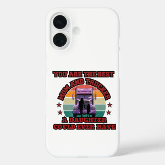 Trucker Mother Daughter Bond Family Road Love iPhone 16 Case