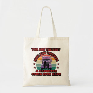 Trucker Mother Daughter Bond Family Road Love Tote Bag