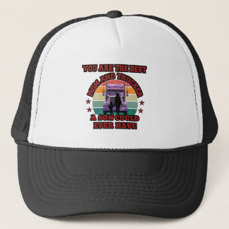 Trucker Mother Son Bond Family Road Love Design Trucker Hat