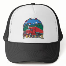 Trucker Mountain Scene