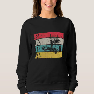 Trucker Papa Dad Semi Truck Driver Mechanic Father Sweatshirt