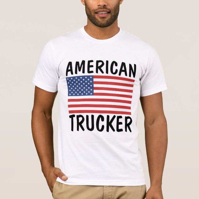 TRUCKER PATRIOTIC T-SHIRTS (Front)