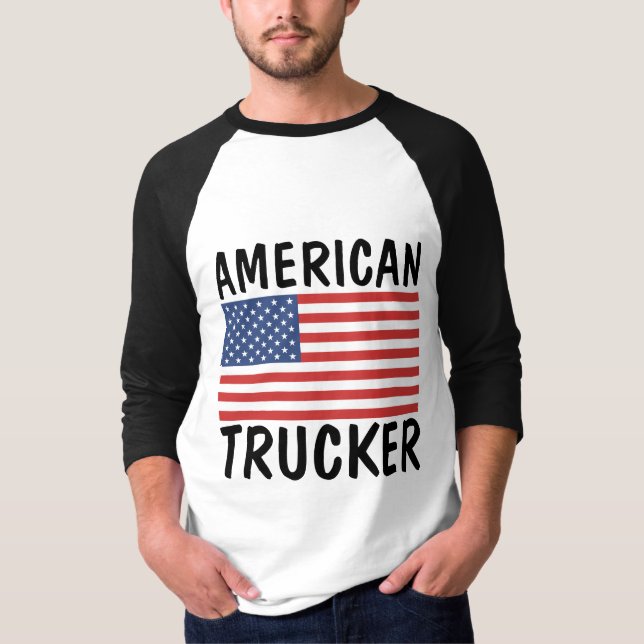 TRUCKER PATRIOTIC T-SHIRTS (Front)