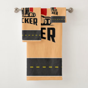 TRUCKER Personalised Gift and Guest  Bath Towel Set