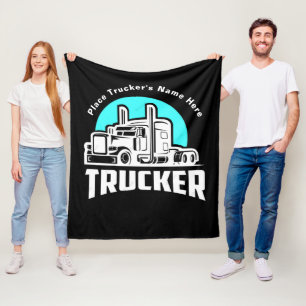 Trucker Personalised Gift Blanket