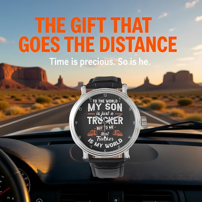 Trucker Son, My World Clock Watch (Creator Uploaded)