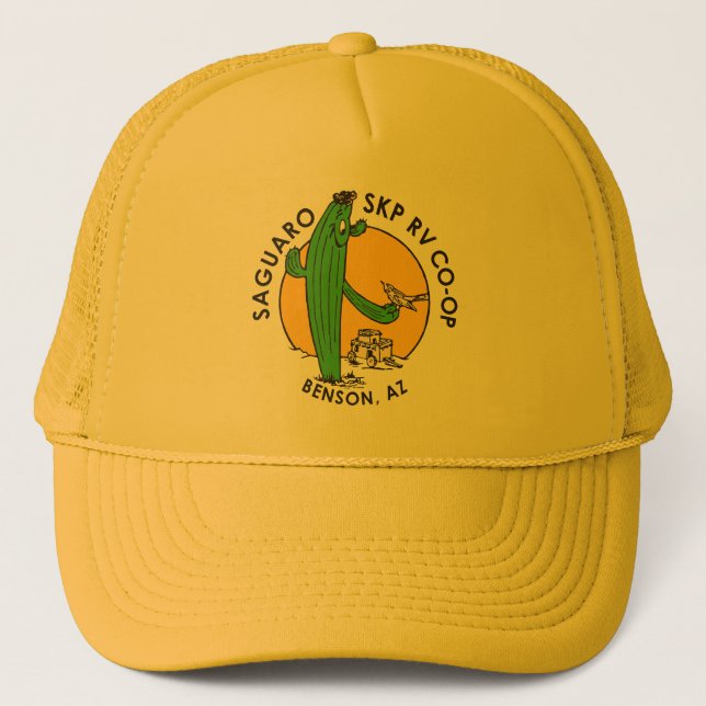 Trucker-Style Hat (Yellow) (Front)