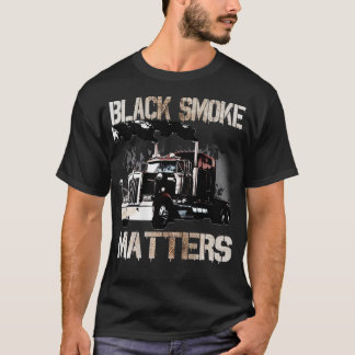 Trucker Tractor Trailer 18 Wheeler Design On T-Shirt