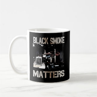 Trucker Tractor Trailer 18 Wheeler On Back Coffee Mug