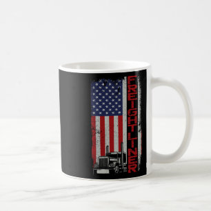 Trucker Truck Driver Halloween Pun Vintage Usa Ame Coffee Mug