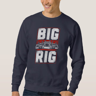 Trucker Truck Driver Vintage Big Rig  Sweatshirt