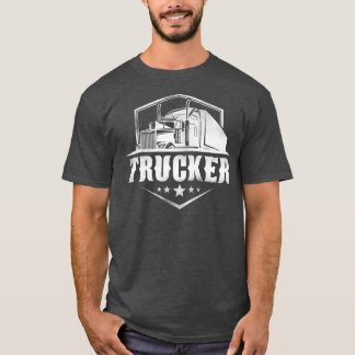 Trucker Truck Driver Vintage Trucker 3054 T-Shirt