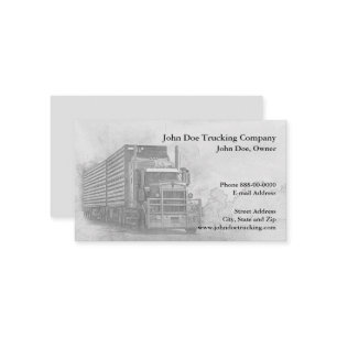Trucker Trucking Business Card