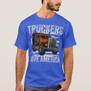 Trucker Trucks Driver Vintage T-Shirt