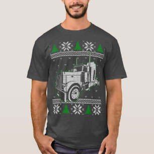 Trucker Ugly Christmas Sweater Truck Driver Gift 