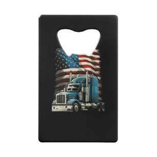 Trucker US American Flag For Patriotic Truck Drive