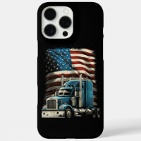 Trucker US American Flag For Patriotic Truck Drive