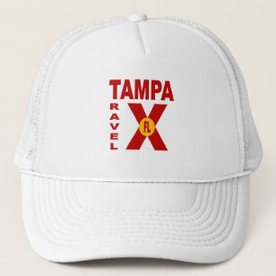 Trucker White Cap TRAVEL TAMPA