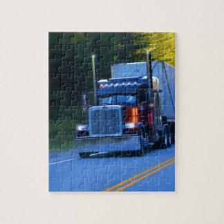 Truckers, Big Rig Cargo Truck Art Jigsaw Puzzle