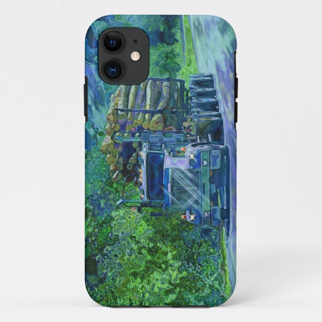 Truckers Big Rig Logging Truck iPhone 5 Case (Back)