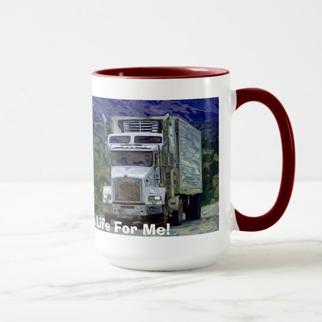 TRUCKERS BIG RIG TRUCK STOP COFFEE MUGS (Right)