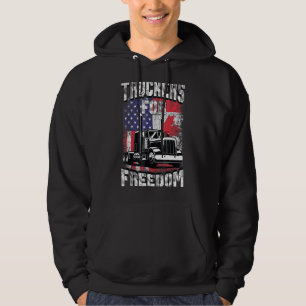 Truckers For Freedom In Support Of Truckers Mandat Hoodie