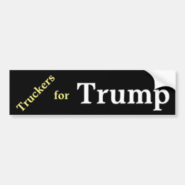 Truckers for Trump Bumper Sticker. Bumper Sticker