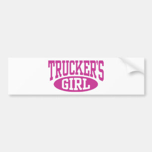 Trucker's Girl Bumper Sticker