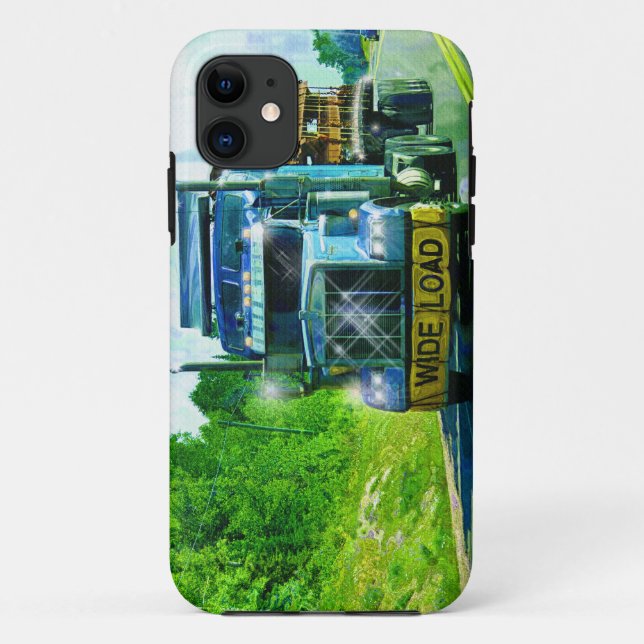 Truckers Lorry Driver Blue Wide Load Truck Case-Mate iPhone Case (Back)