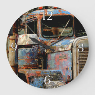 Truckers Never Die Large Clock