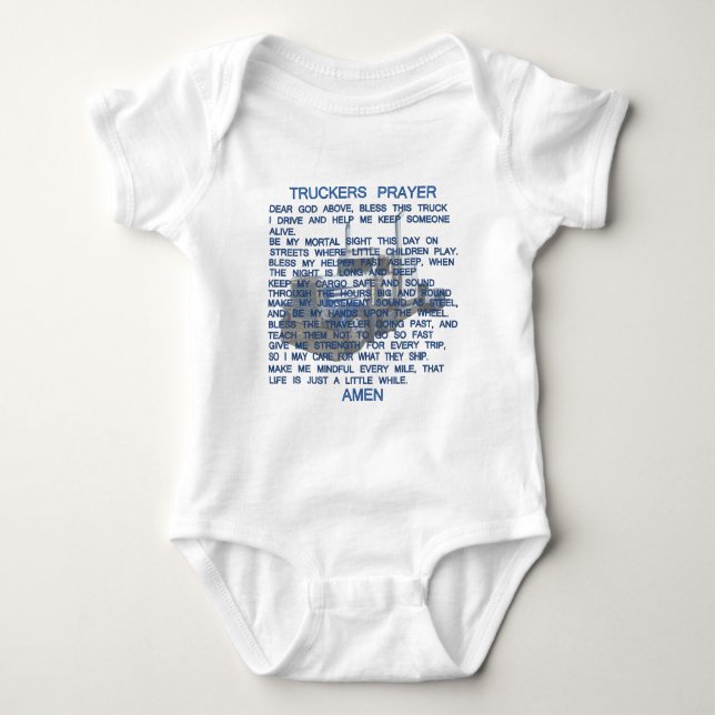 Truckers Prayer Baby Bodysuit (Front)
