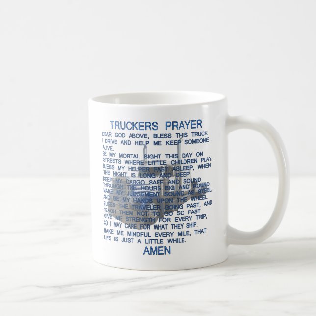 Truckers Prayer Coffee Mug (Right)
