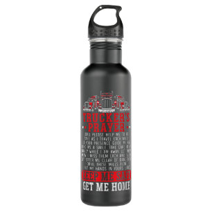 Truckers Prayer Gift for a Truck Driver Prayer  710 Ml Water Bottle