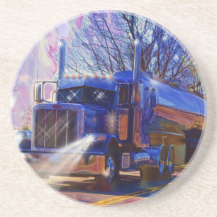 Truckers Tanker Lorry Heavy Transport Gift Coaster