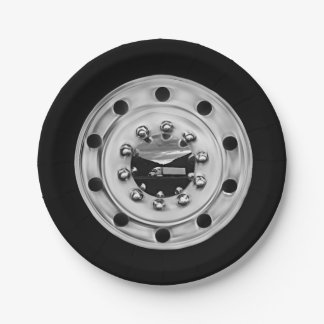 Trucker's Wheel Paper Plate