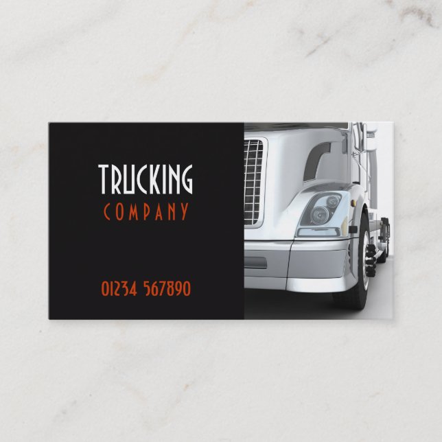 Trucking Business Card (Front)