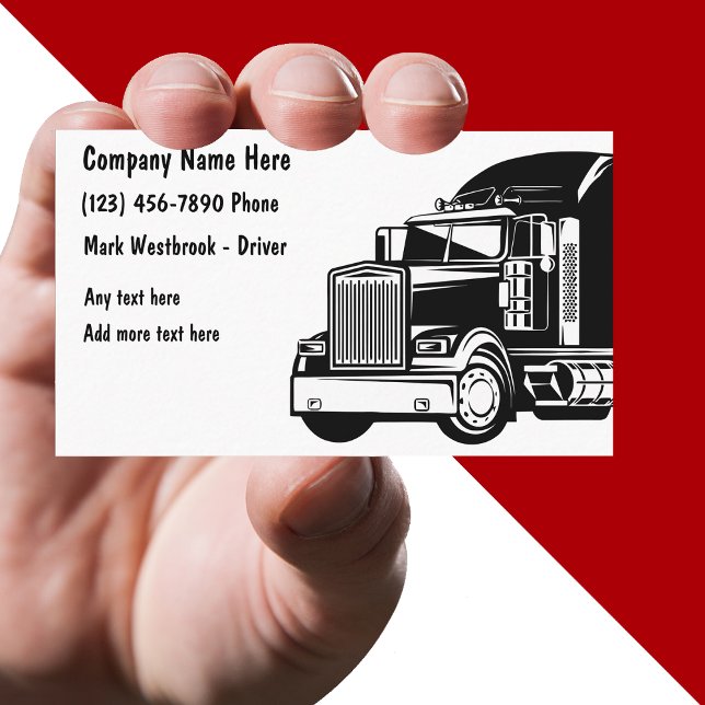 Trucking Business Card Modern Template (Creator Uploaded)