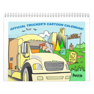 TRUCKING CARTOON CALENDAR