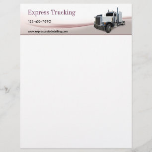 Trucking Company Customized Letterhead