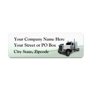 Trucking Company Return Address Label