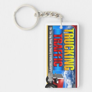 Trucking Traffic Key Chain