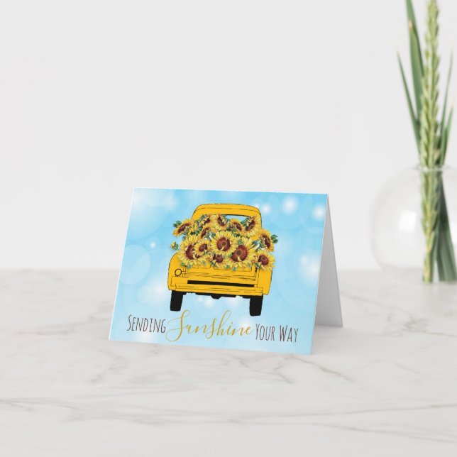 Truckload of sunshine  note card (Front)