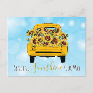 Truckload of sunshine postcard