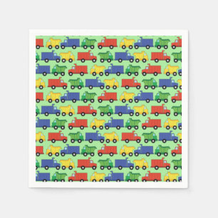 Trucks Boy Baby Shower Construction Cute Napkin