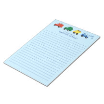 Trucks Boy's Cute Kid's Stationary Notepad