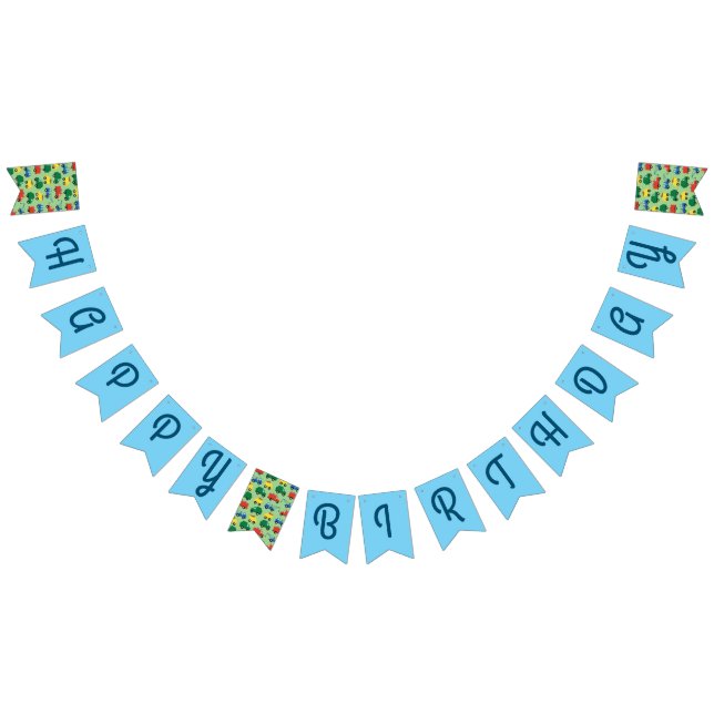 Trucks Cars Cute 1st Birthday Party Theme Bunting (All)